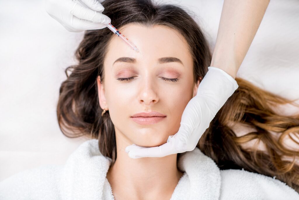 Women getting Neuromodulators to Forehead | Estevez Aesthetics in Las Vegas, NV