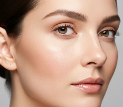 Close up of smooth even facial skin representing skin rejuvenation treatments including microneedling chemical peels and Morpheus8 at Estevez Aesthetics in Las Vegas NV