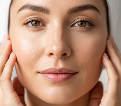 Close up of healthy glowing skin representing wellness and PRP treatments at Estevez Aesthetics in Las Vegas NV